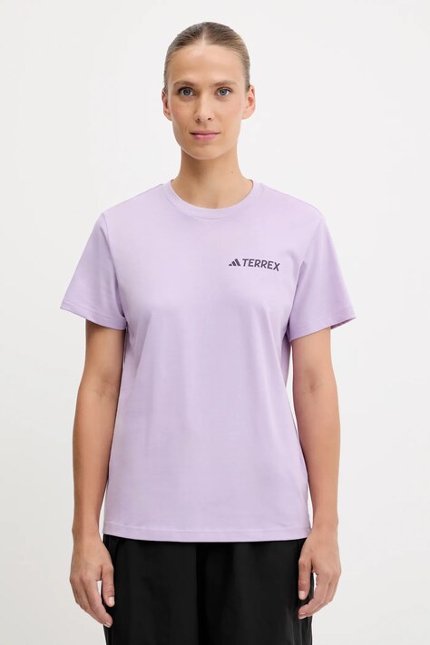 Спортивная футболка adidas TERREX цвет фиолетовый JX3852