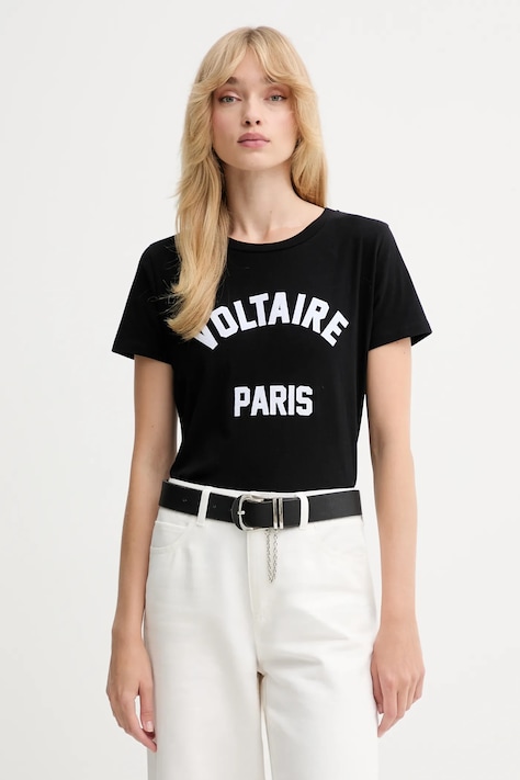 Бавовняна футболка ZADIG&VOLTAIRE колір чорний JWTS02837