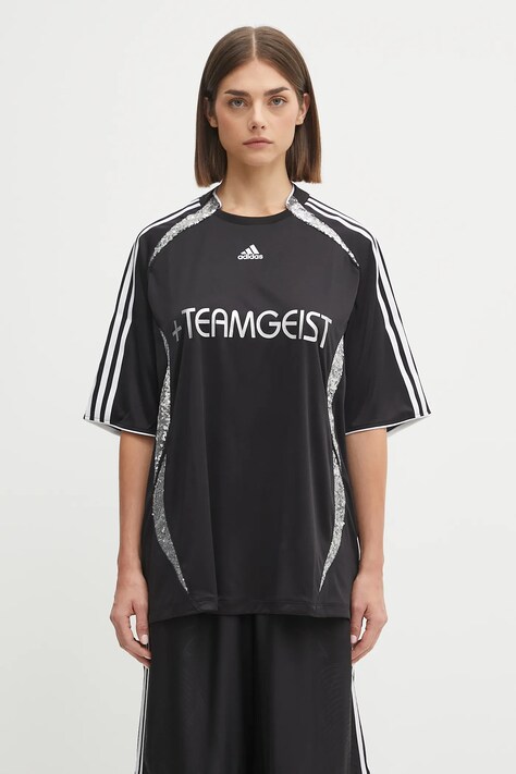 adidas Originals t-shirt Oversized Jersey damski kolor czarny KE9792