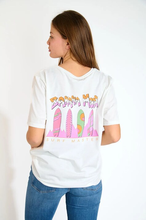 Banana Moon t-shirt bawełniany Urbana damski kolor beżowy CRISP.URBANA