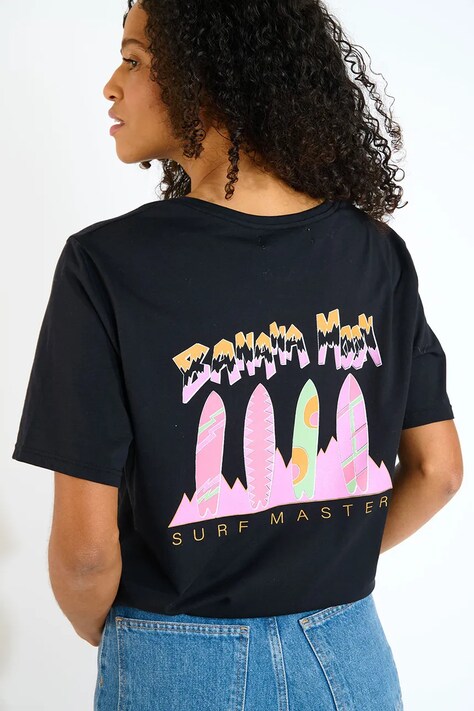 Banana Moon t-shirt bawełniany Urbana damski kolor czarny CRISP.URBANA