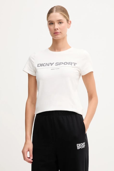 Tričko Dkny dámske, biela farba, DP5T1376