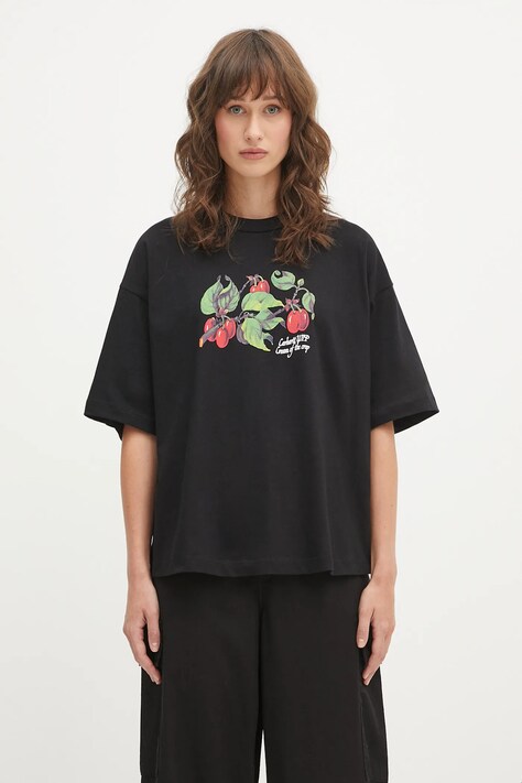 Carhartt WIP t-shirt bawełniany W' S/S Cream Of The Crop damski kolor czarny I035244.89XX
