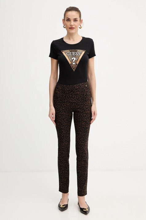 Guess t-shirt damski kolor czarny W5BI28 J1314