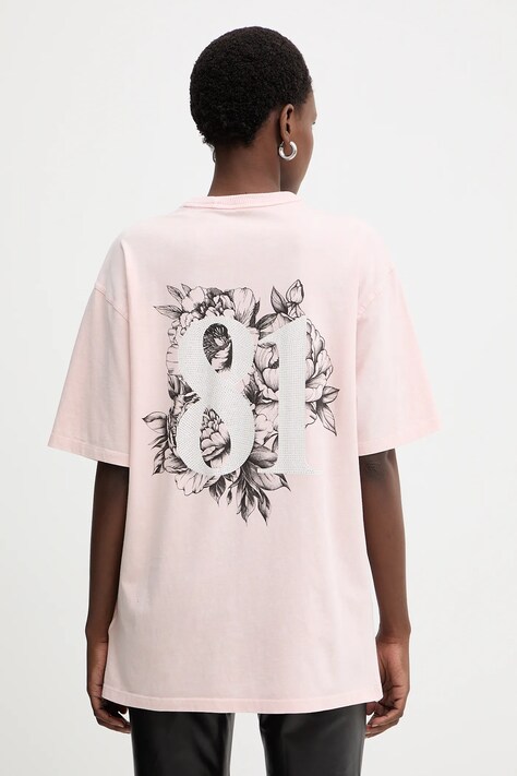 Бавовняна футболка Guess колір рожевий W5BI19 I3Z14