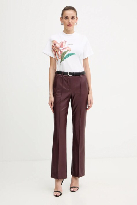 Guess t-shirt bawełniany LILY damski kolor biały W5BI16 I3Z14