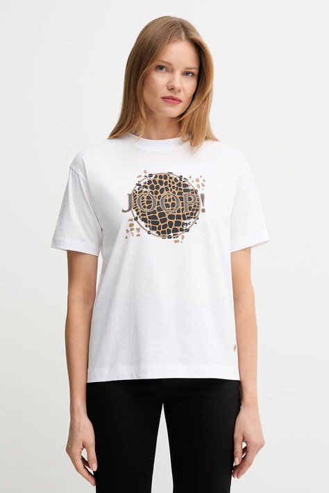 Joop! t-shirt bawełniany damski kolor biały 30048383