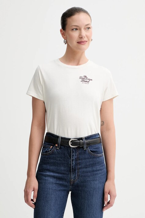 Levi's pamut póló bézs, A8804
