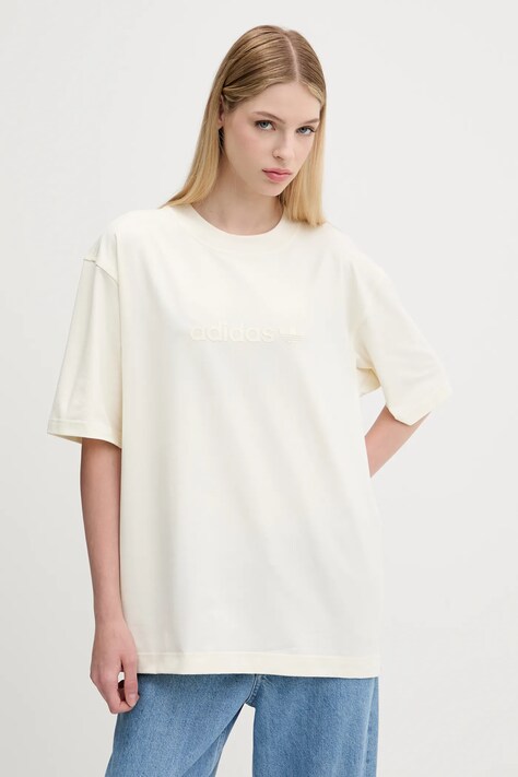 adidas Originals tricou Essentials culoarea bej, JW3539