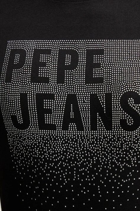 Бавовняна футболка Pepe Jeans — AW25-TSD0T1, чорний — фото 5