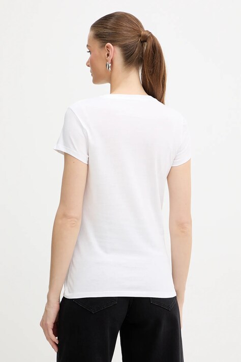 Armani Exchange t-shirt bawełniany damski kolor biały XW001351 AF17172
