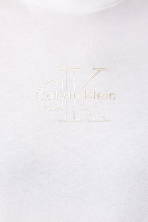 Calvin Klein Jeans T-shirt damski bawełniany biały LV047D873G