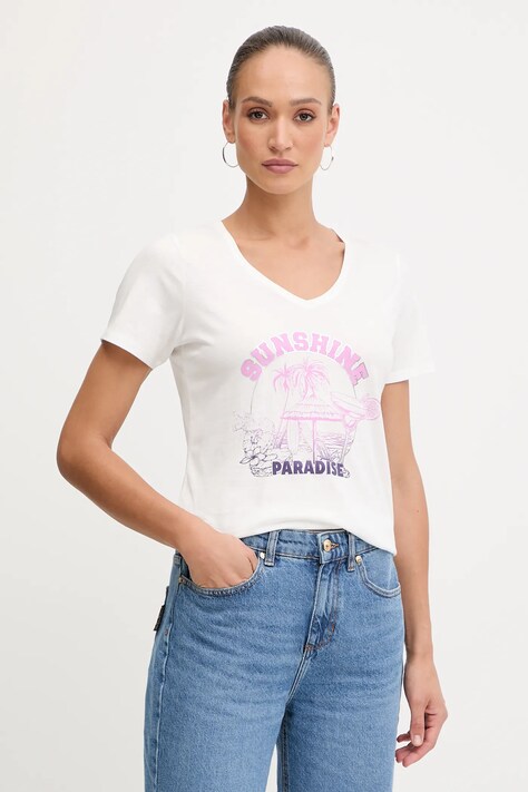 Morgan t-shirt damski kolor biały DSUNY