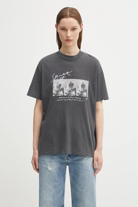 Anine Bing t-shirt bawełniany ashton damski kolor czarny A.08.11304