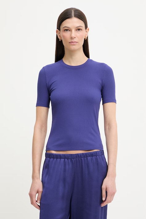 Calvin Klein tricou de damă cu modal violet LV044D246G