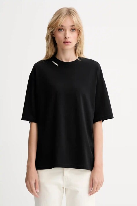 La Mania tricou din bumbac culoarea negru, ADELL