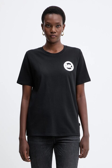 MICHAEL Michael Kors t-shirt bawełniany damski kolor czarny MF551WP97J