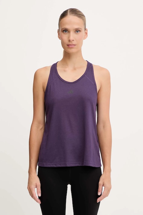 adidas Performance top de antrenament We Min culoarea violet, JY2201