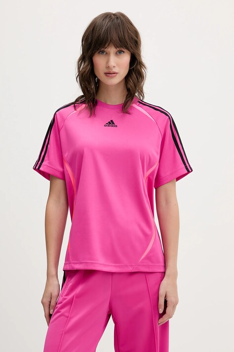 adidas Originals t-shirt Teamgeist damski kolor różowy JZ8271