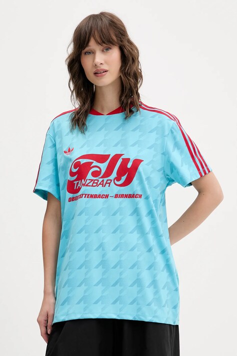 Μπλουζάκι adidas Originals Footie Jersey χρώμα: μπλε, JW2771