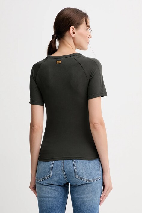 Бавовняна футболка G-Star Embro patch slim — AW25-TSD130, зелений — фото 3