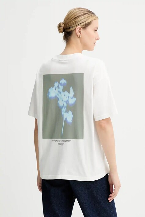Marc O'Polo t-shirt bawełniany damski kolor biały 5000007044