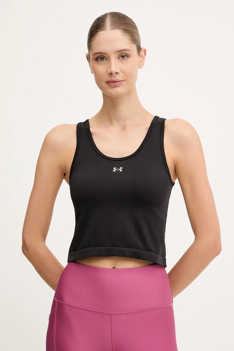 Under Armour top treningowy Vanish Seamless kolor czarny 6000640