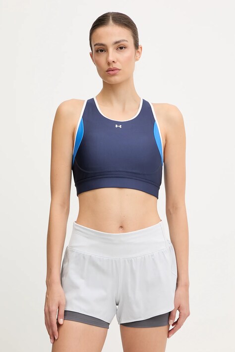 Under Armour reggiseno sportivo colore blu navy 6005838