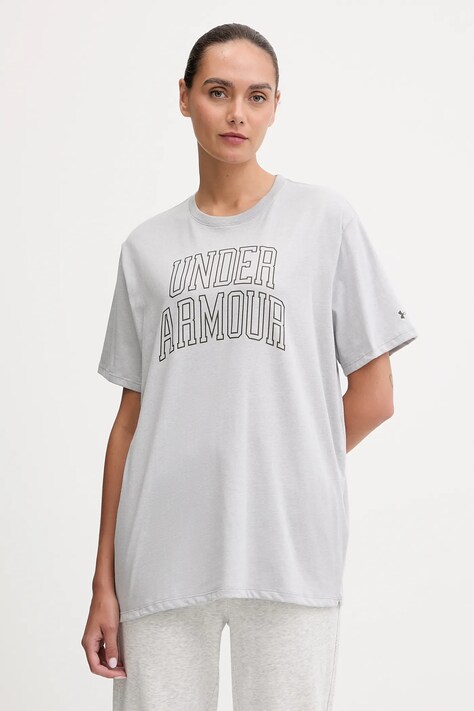 Under Armour t-shirt Rival donna colore grigio 6007883