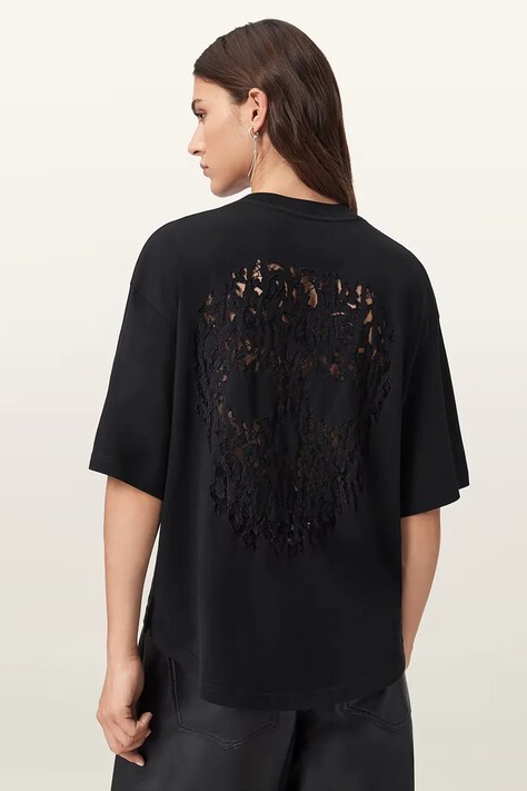 Бавовняна футболка AllSaints CRANEO колір чорний W065JD