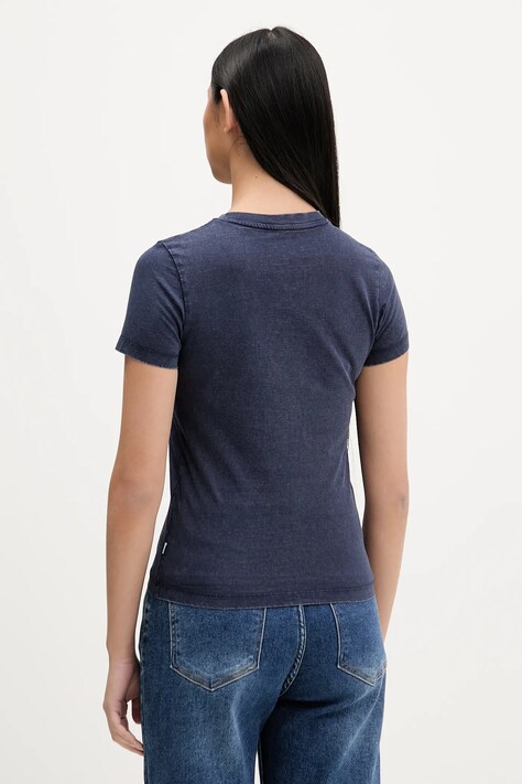 Guess Jeans t-shirt bawełniany damski kolor granatowy W5BI26 I3Z14