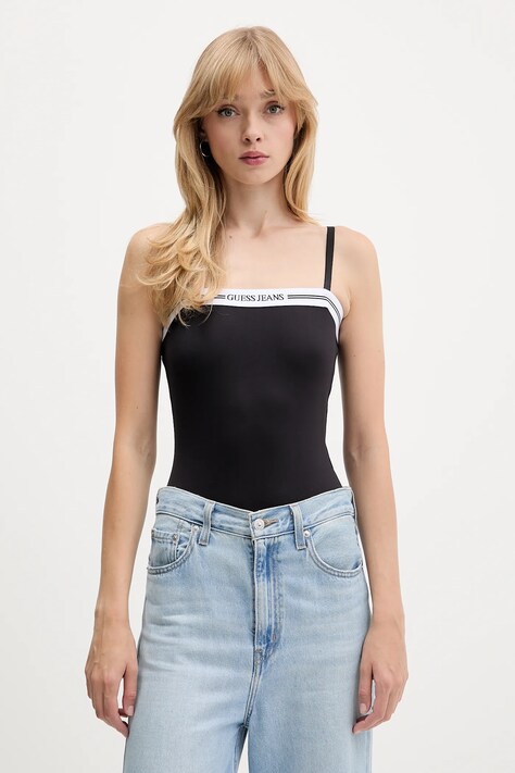 Body Guess Jeans črna barva, W5BP26 K1092