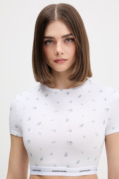 Футболка Guess Jeans — AW25-TSD15O, білий — фото 4
