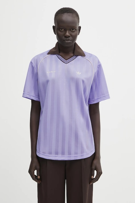 adidas Originals tricou Wb Ftbl Tee culoarea violet, KD0377