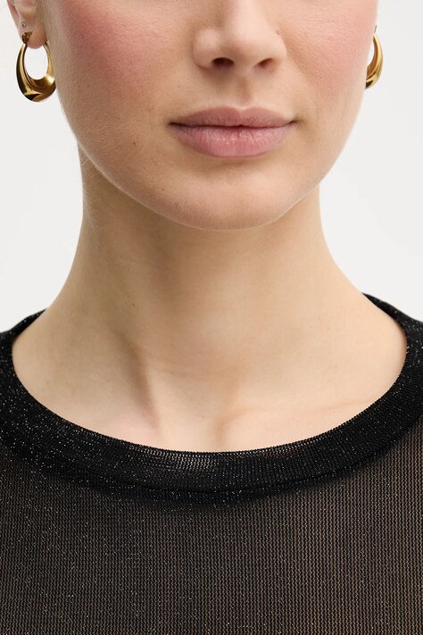 United Colors of Benetton футболка жіноча — AW25-TSD19E, чорний — фото 5