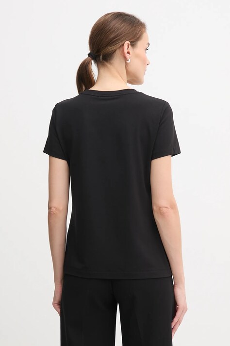 Dkny t-shirt KNIT TOPS damski kolor czarny P5GHZWNA