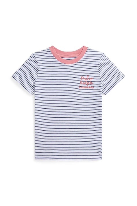 Памучна тениска Polo Ralph Lauren в синьо 312971117002
