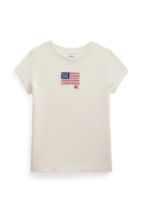 Μπλουζάκι Polo Ralph Lauren χρώμα: άσπρο, 312971138001