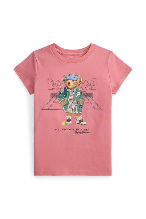 Tričko Polo Ralph Lauren růžová barva, 312971860001