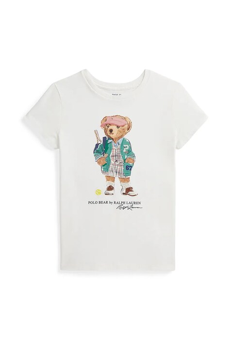 Polo Ralph Lauren tricou din bumbac culoarea alb, 313971122002
