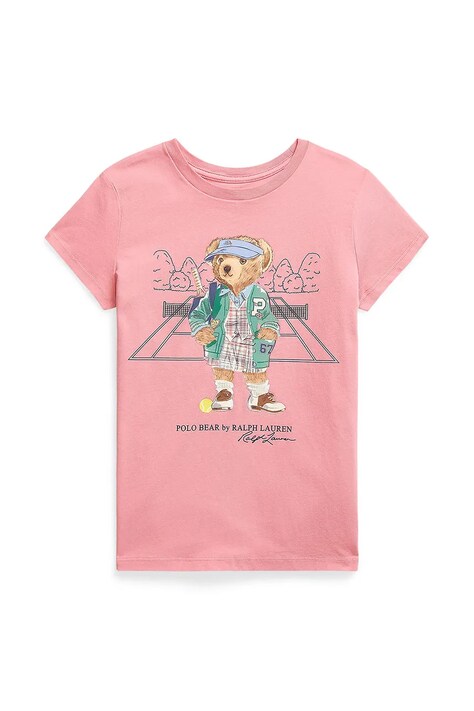 Polo Ralph Lauren tricou din bumbac culoarea roz, 313971860001