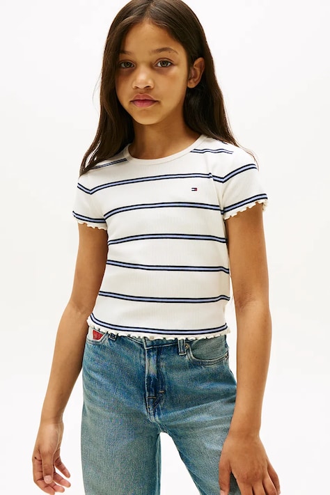 Παιδικό μπλουζάκι Tommy Hilfiger χρώμα: μπλε, KG0KG08590