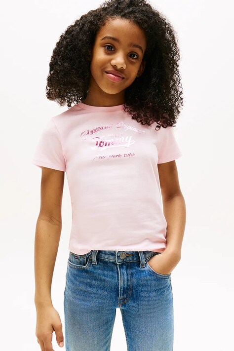 Футболка Tommy Hilfiger цвет розовый KG0KG08636