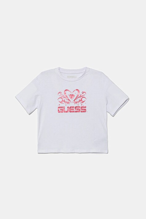 Guess t-shirt dziecięcy kolor biały J5YI02 K6YW4