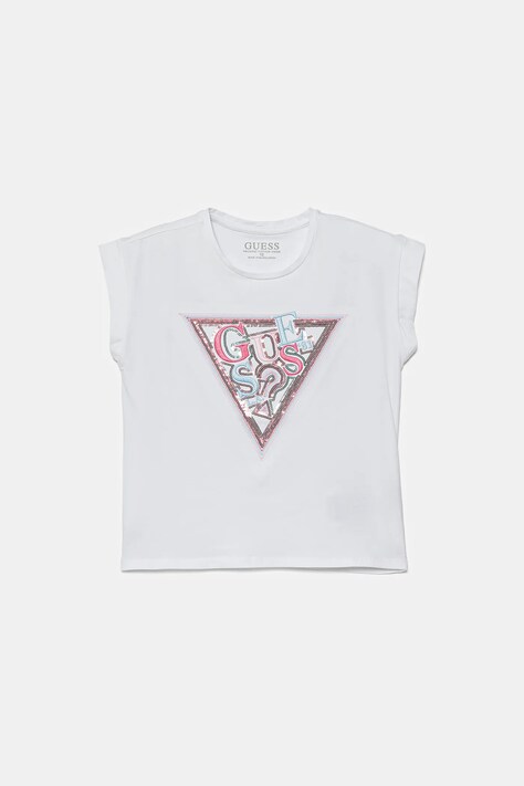 Guess tricou copii culoarea alb, J5YI04 K6YW4