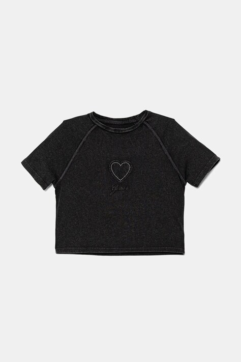 Guess t-shirt dziecięcy kolor czarny J5YI06 K8HM4