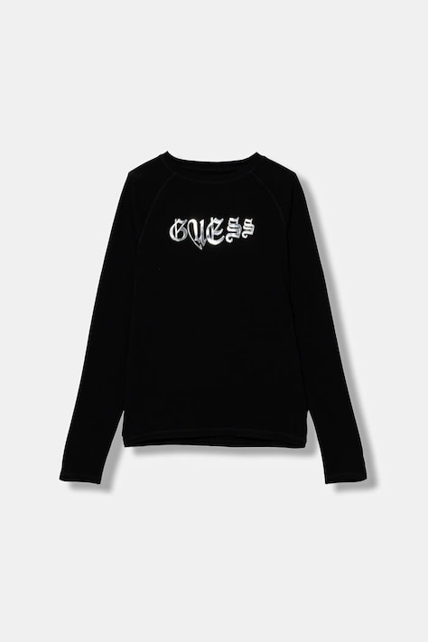 Guess gyerek hosszúujjú fekete, J5YI13 K6YW4