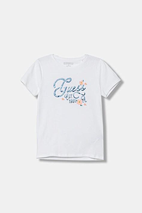 Guess t-shirt dziecięcy kolor biały J5YI17 K6YW4