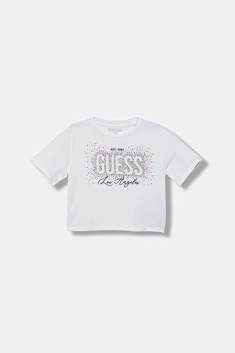 Guess t-shirt dziecięcy kolor biały J5YI23 K6YW4