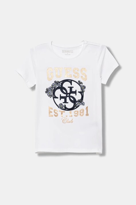 Guess t-shirt dziecięcy kolor biały J5YI25 K6YW4